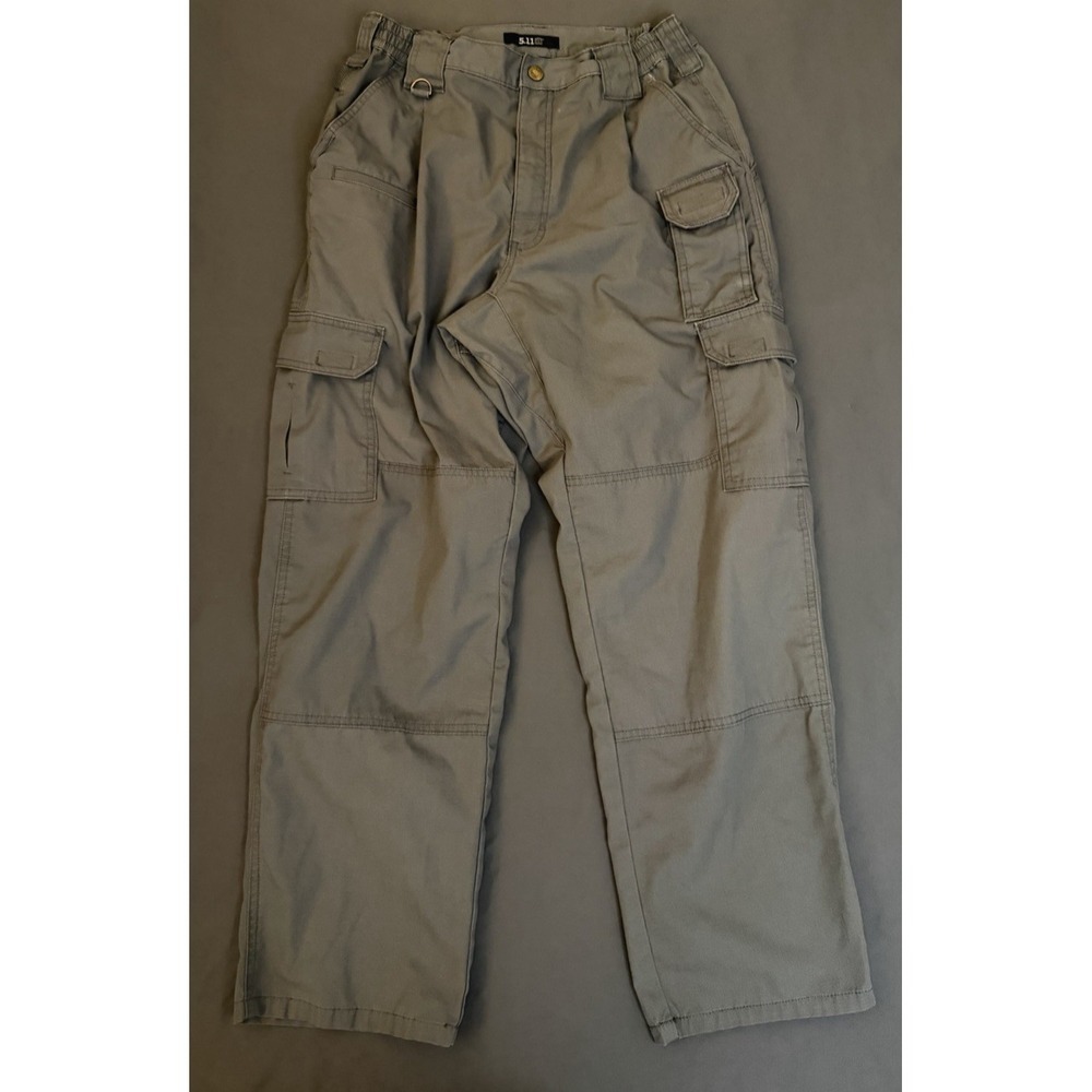 5.11 Tactical Pants Mens Size 30X40 Gray Cargo Workwear Utility Stretch 74273